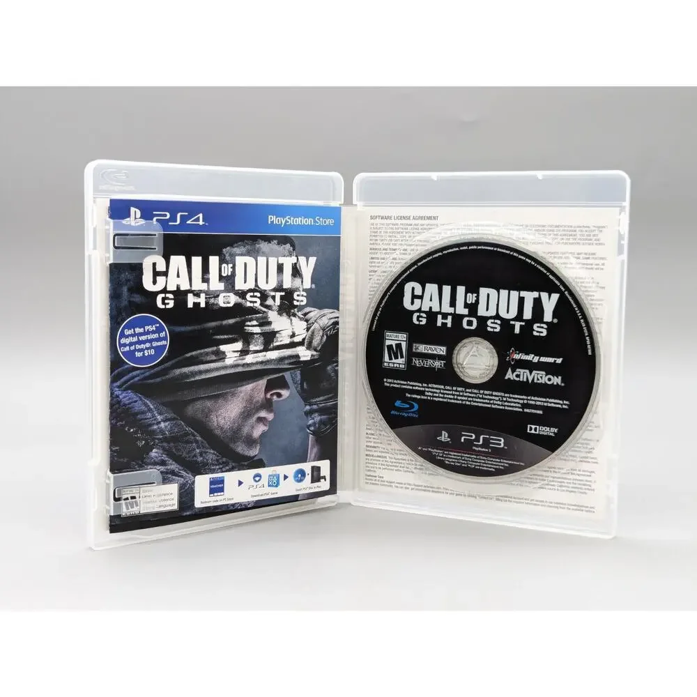 PS3 PlayStation 3 Call of Duty Black Ops Ghosts MW3 & Modern Warfare 4 Game Lot
